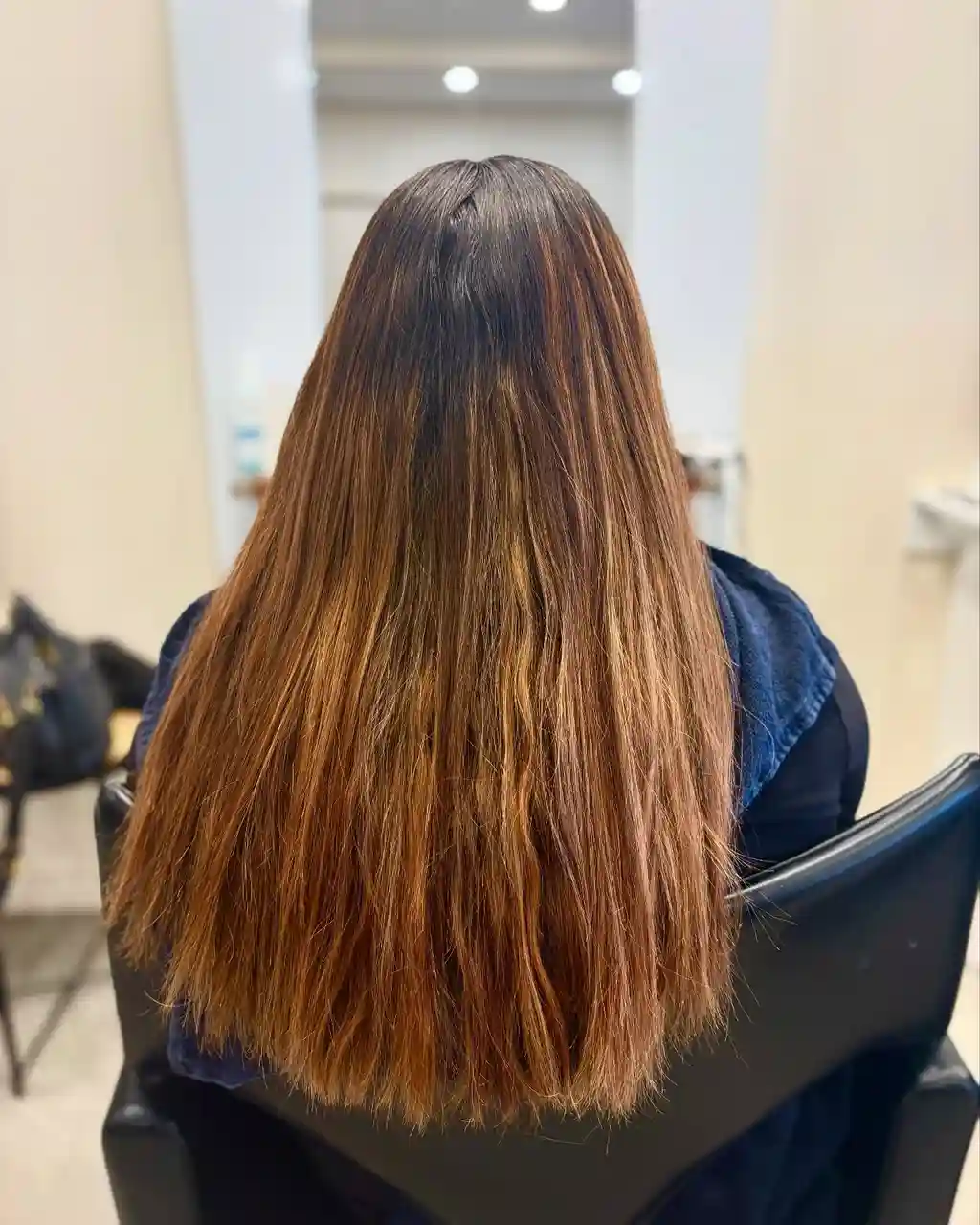 Natural Golden Brown Long Hair