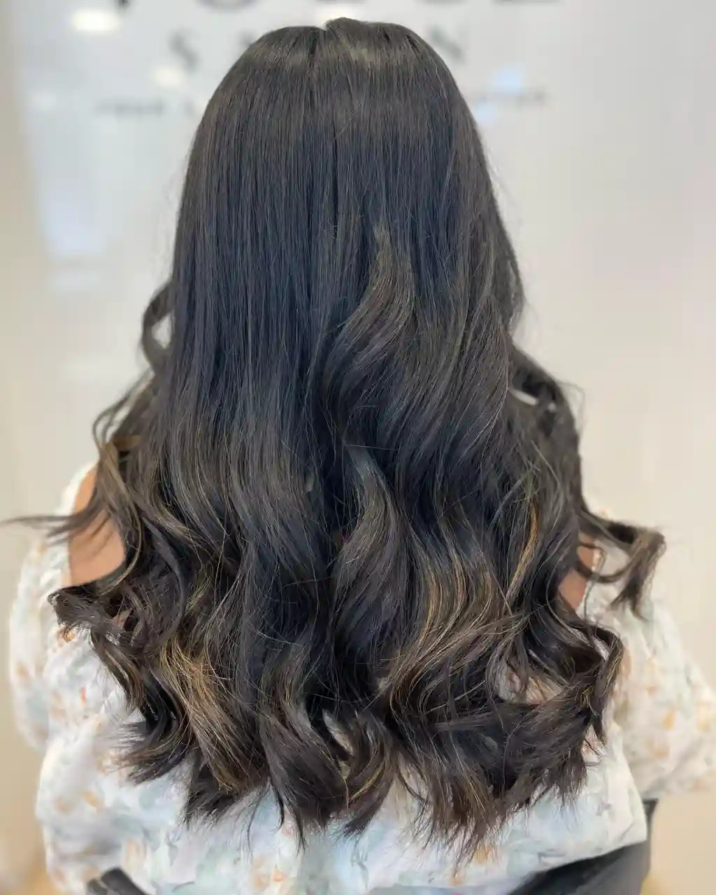 Shiny Soft Waves for Dark Hair