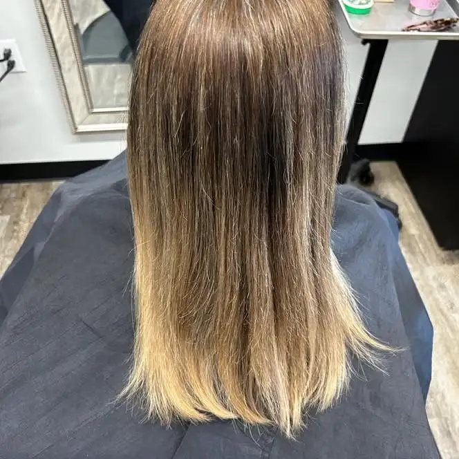 Blonde Ombre Straight Hair