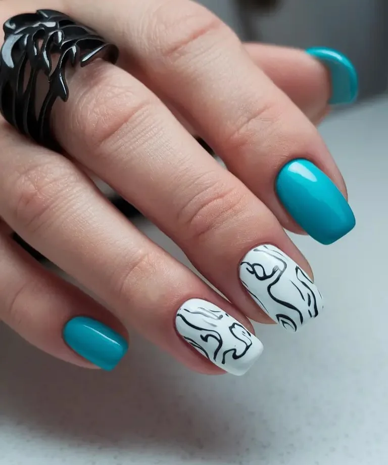 Abstract June Nails