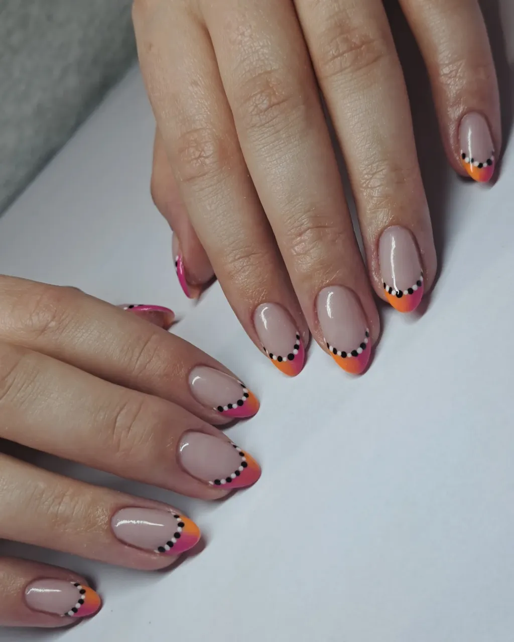 Neon Tips Summer Nails