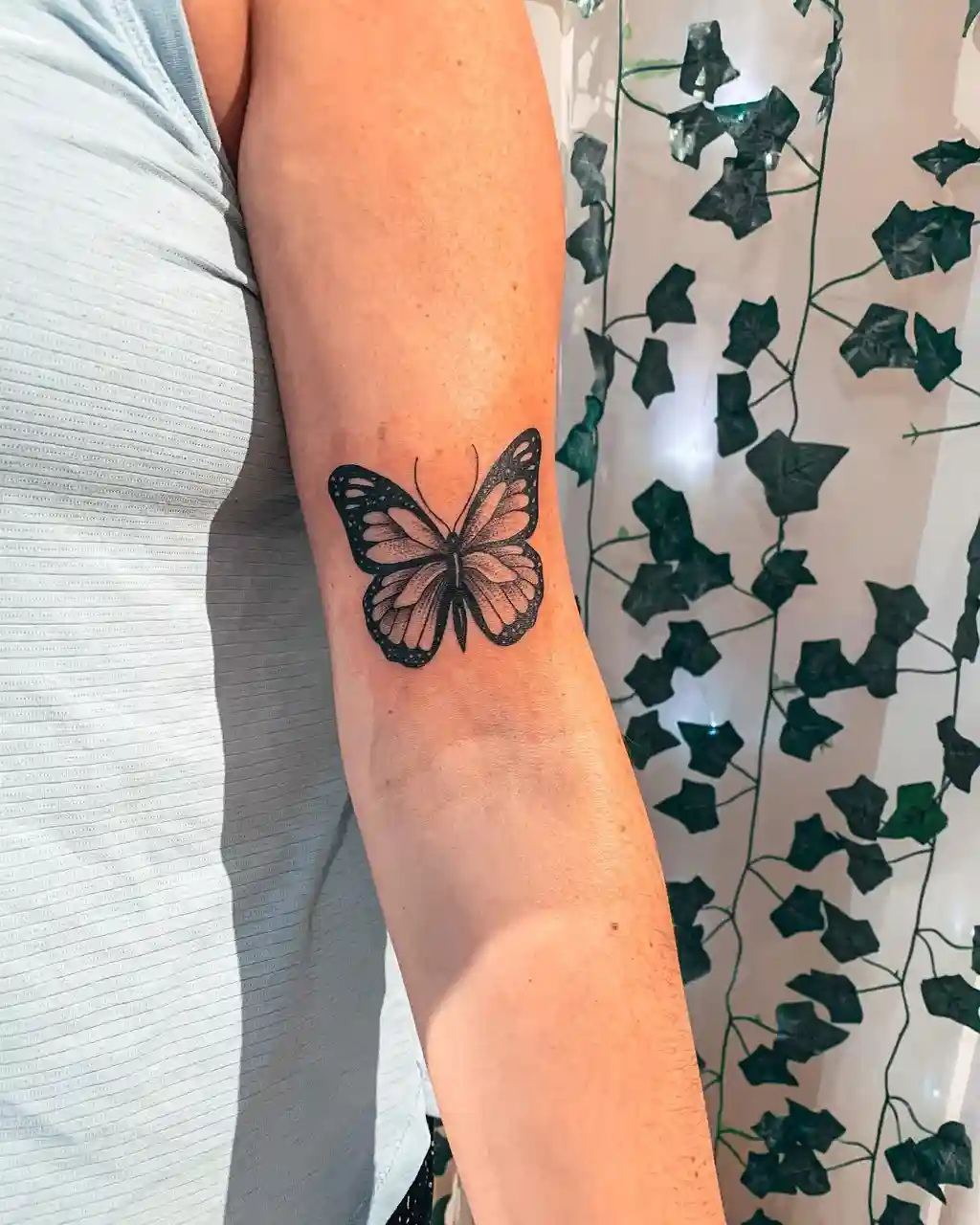 Delicate Butterfly Arm Tattoos for Women