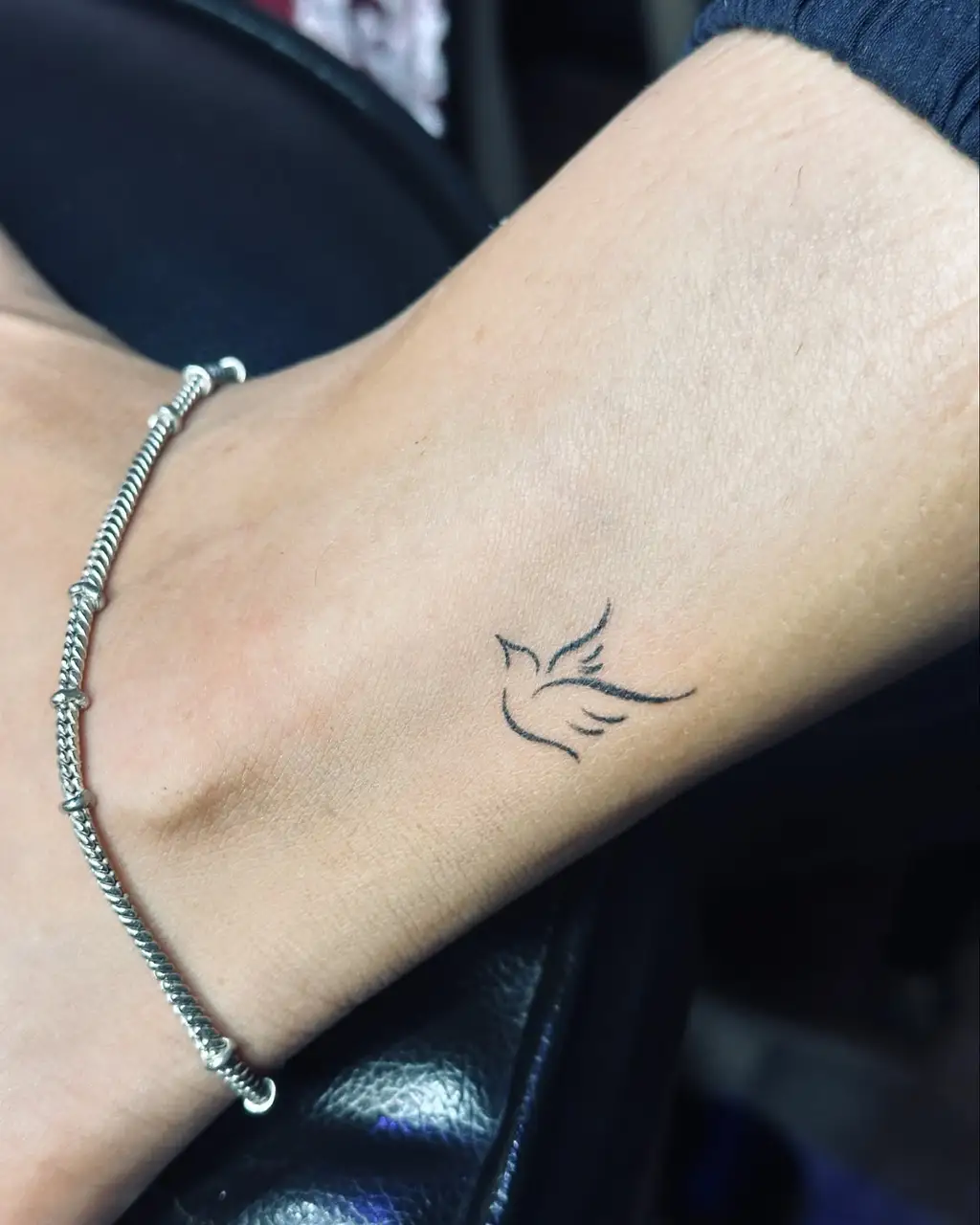 Flying Bird Ankle Tattoos for Women