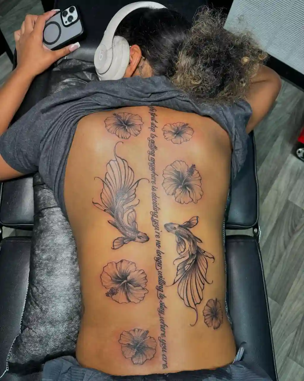 Fairy Garden Full Back Tattoo for Women