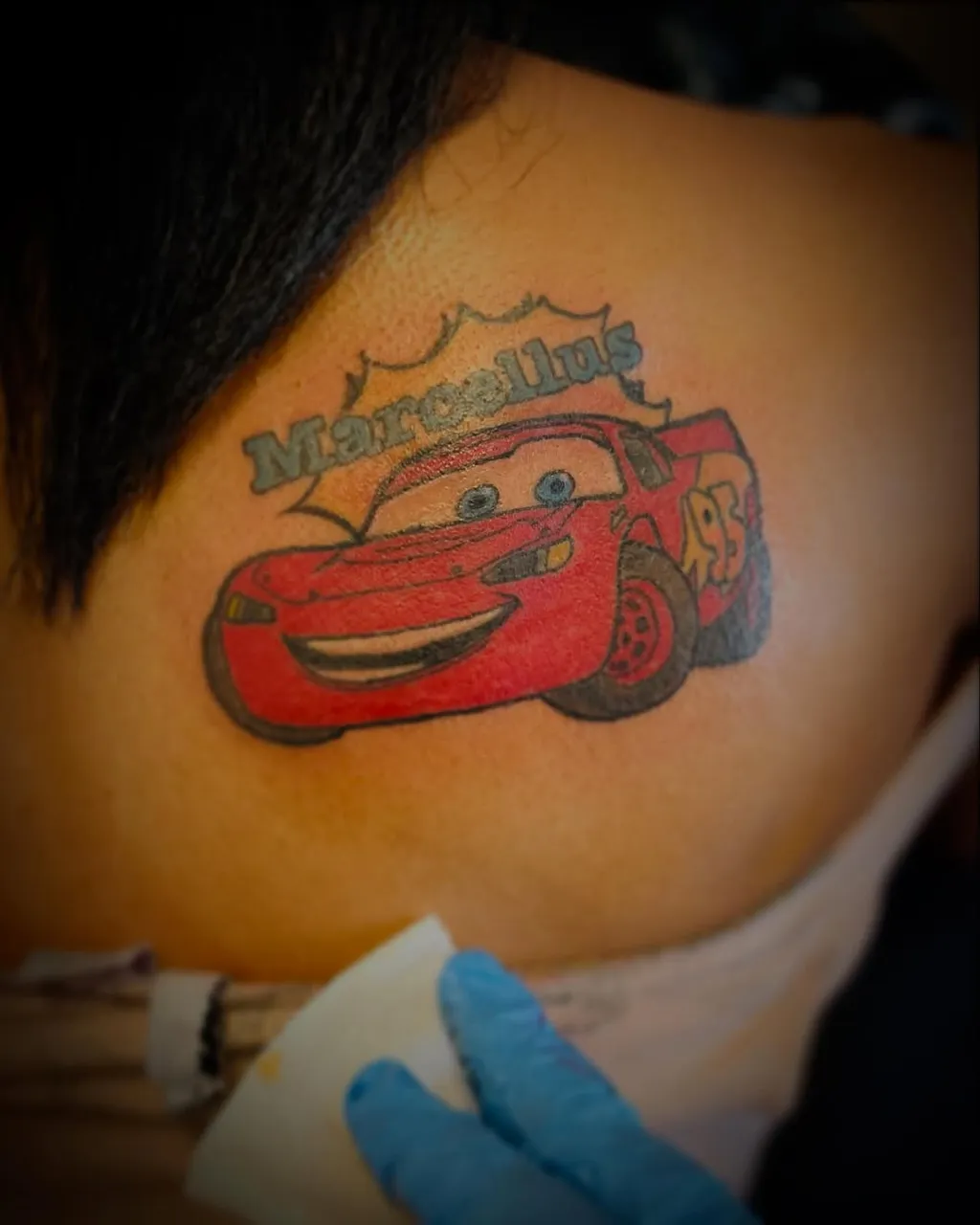 Cartoon Back Shoulder Tattoos for Women