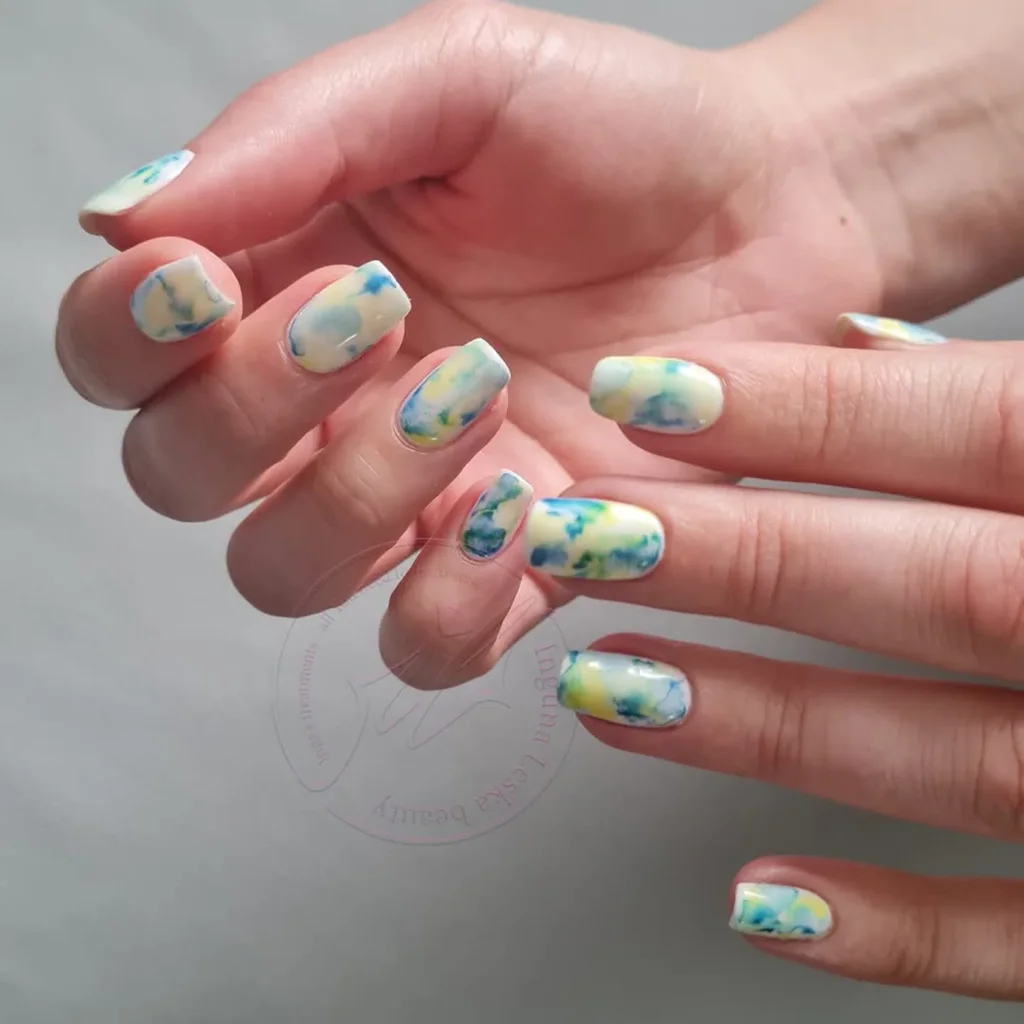 Watercolor Summer Nails