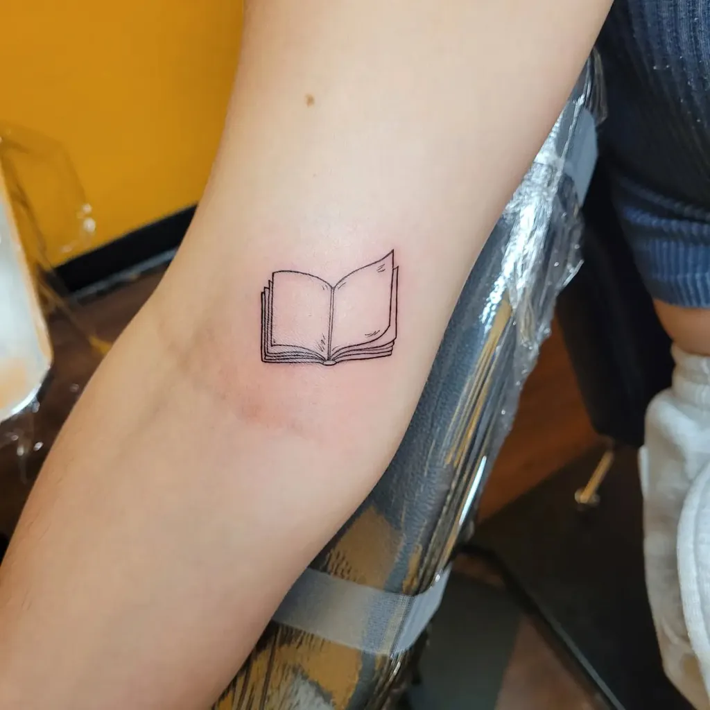 Open Book Arm Tattoos for Women
