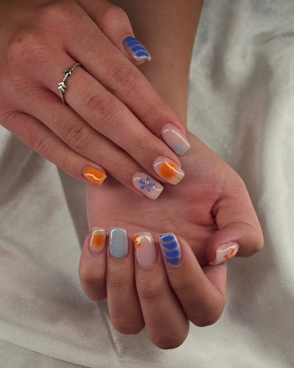 Mixed Art Summer Nails