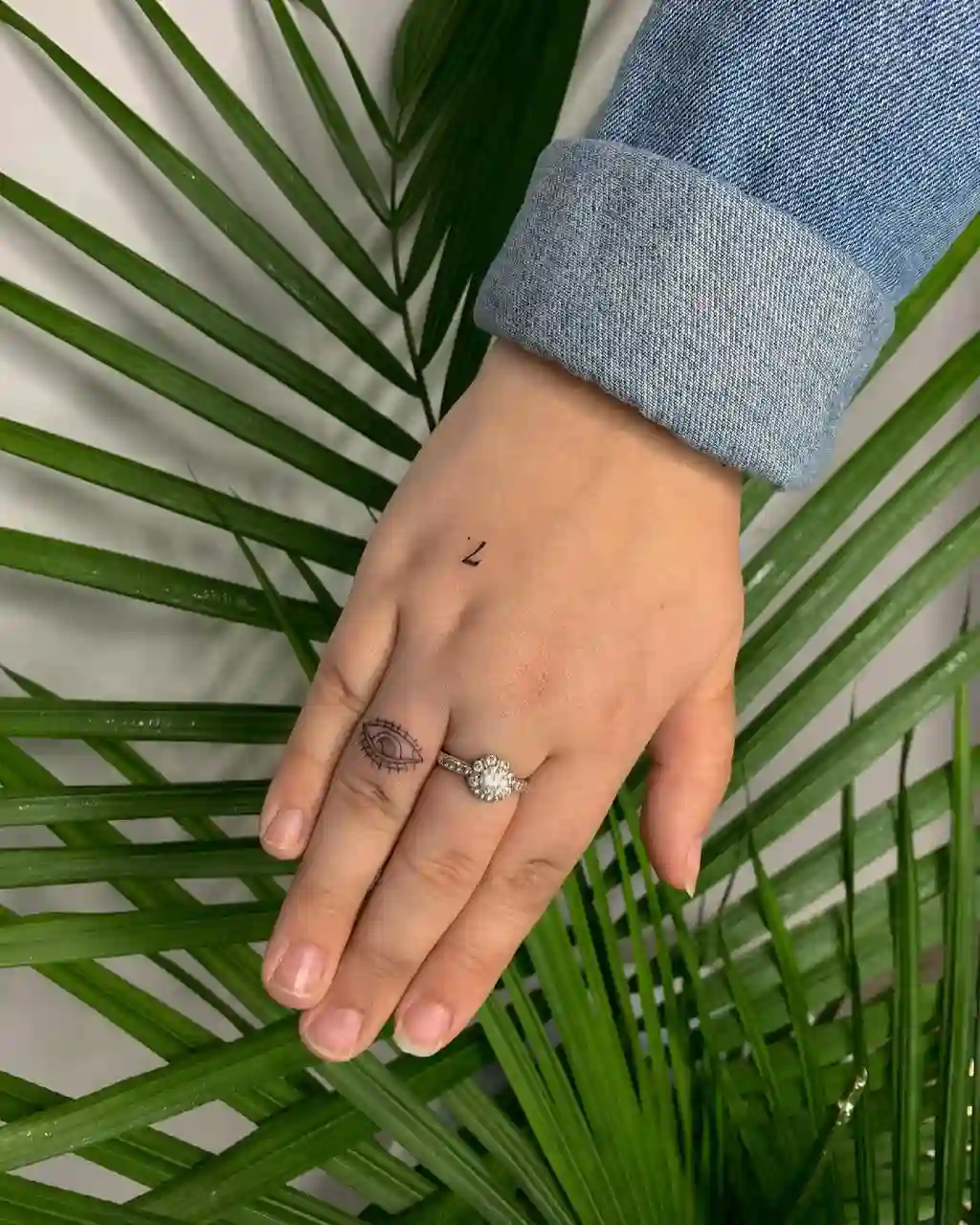 Minimal Eye Hand Tattoos for Women
