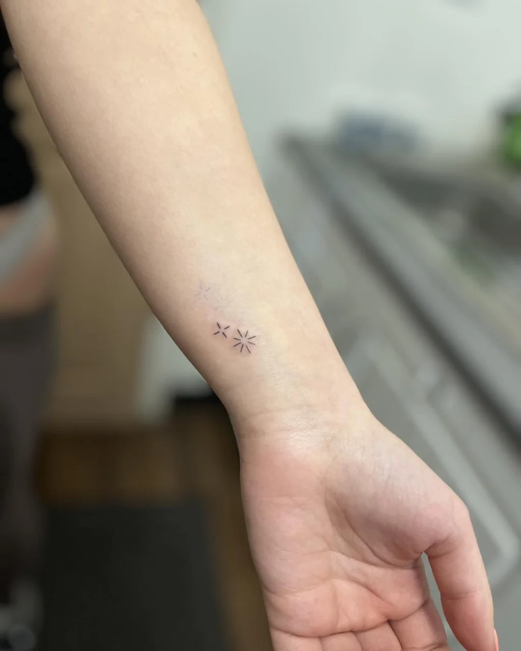 Tiny Sparkles Wrist Tattoos for Women