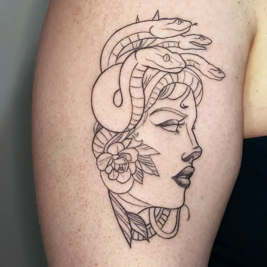 Mythic Crown Arm Tattoos for Women