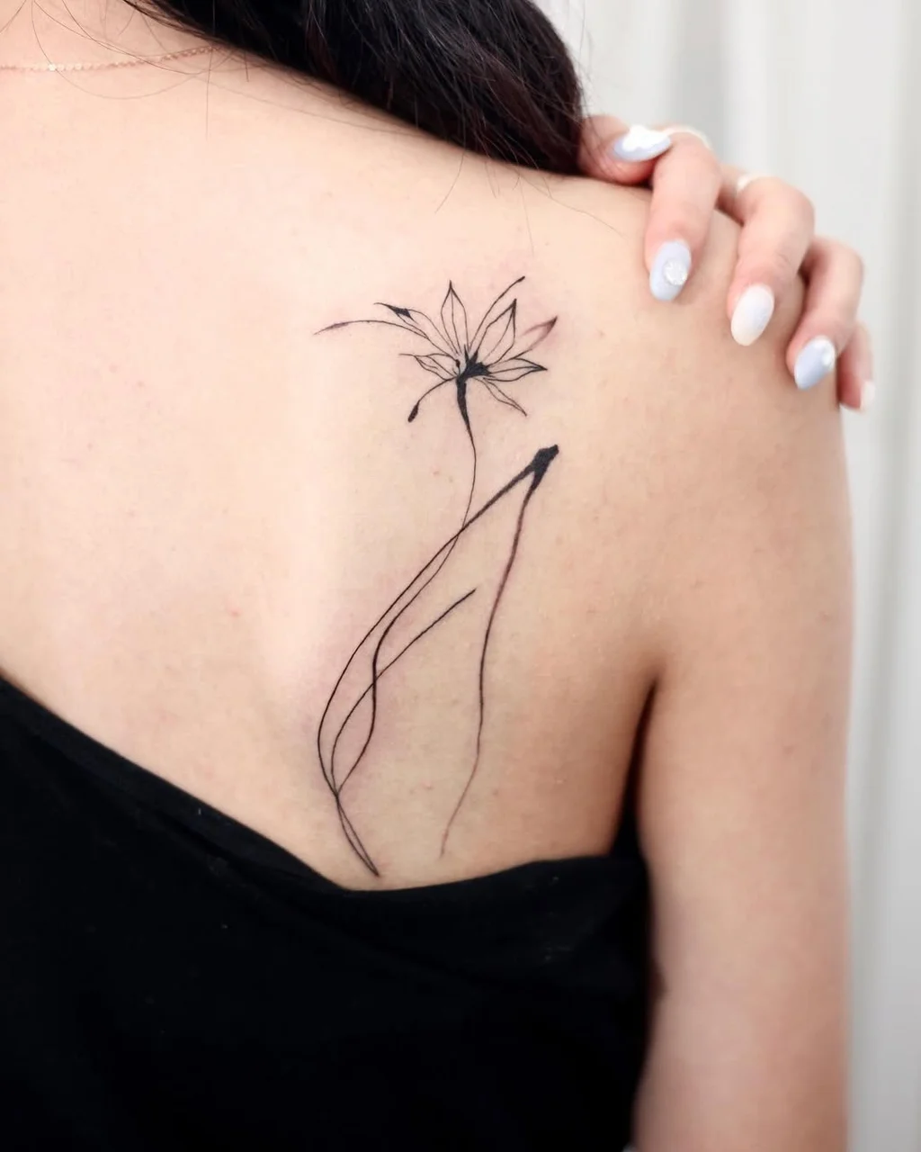 Minimalist Back Shoulder Tattoos for Women