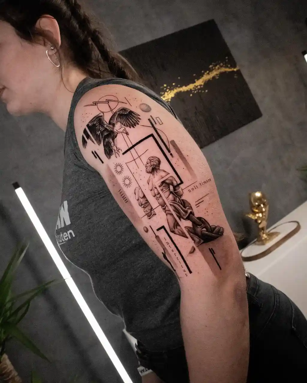 Mythic Vision Upper Arm Tattoos for Women