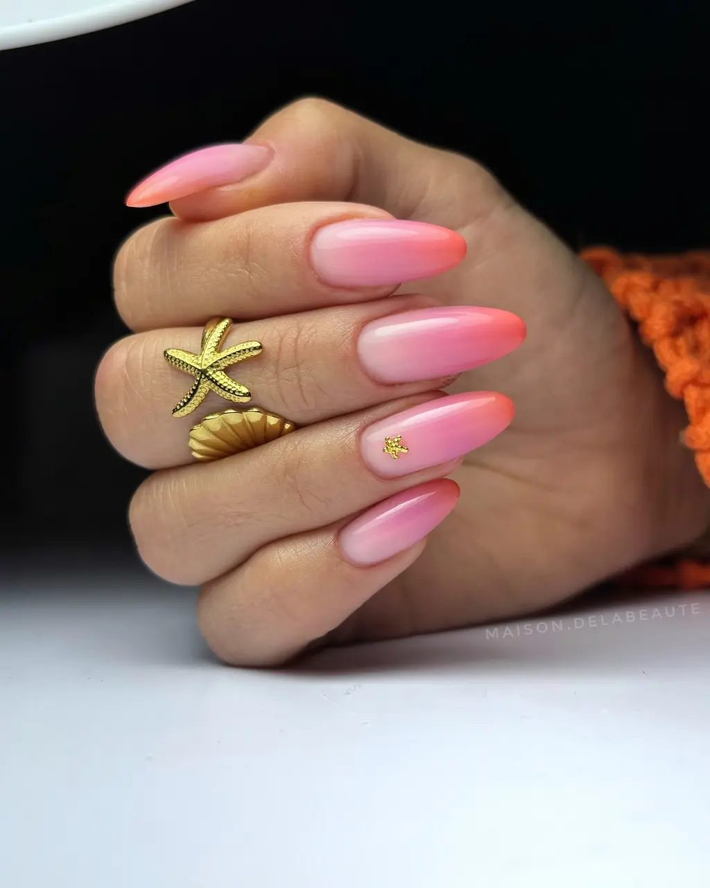 Sunset Ombre June Nails