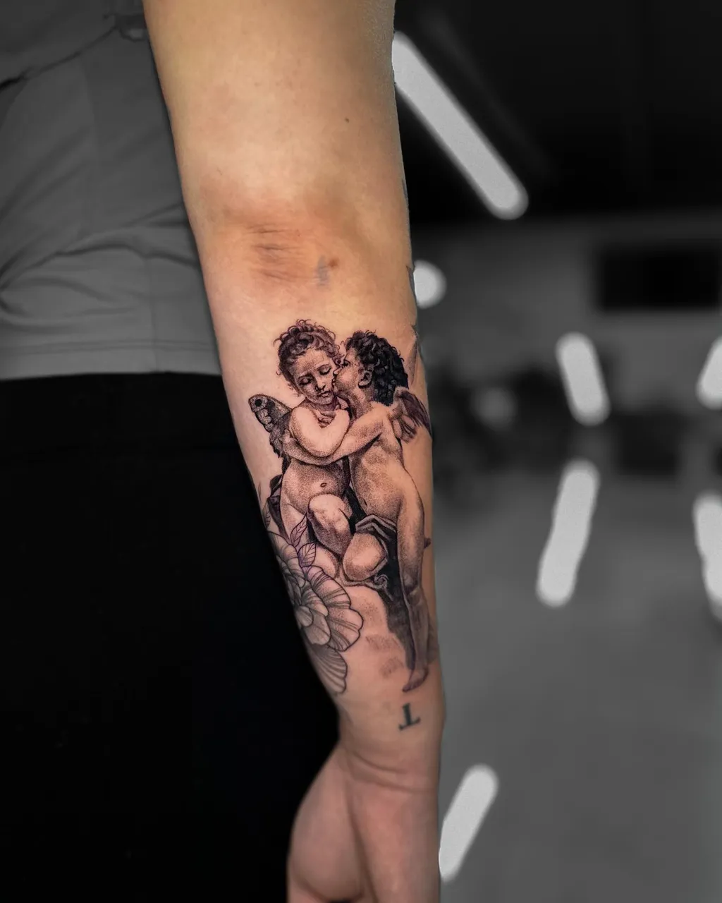 Angelic Children Arm Tattoos for Women