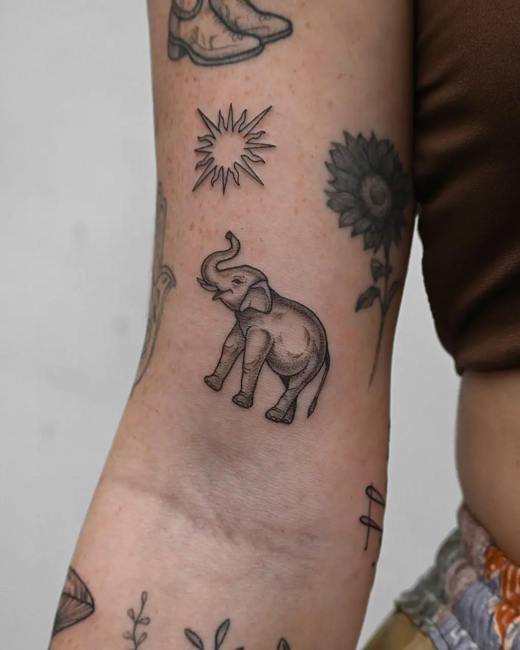 Elephant Forearm Tattoo Women