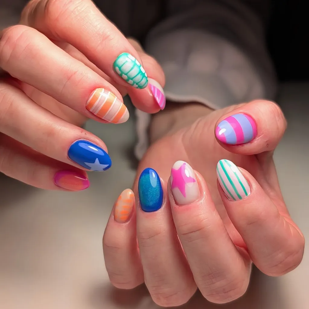 Candy Pop Summer Nails