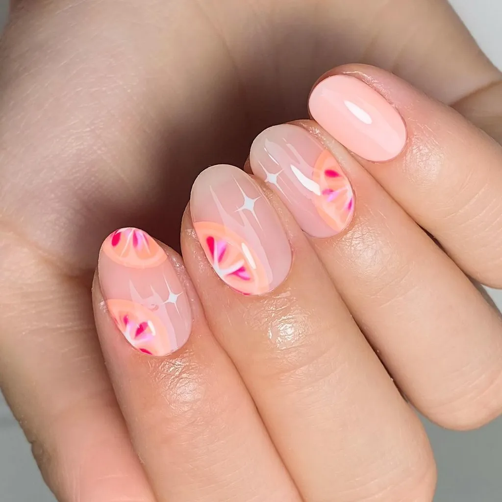 Citrus Pop June Nails