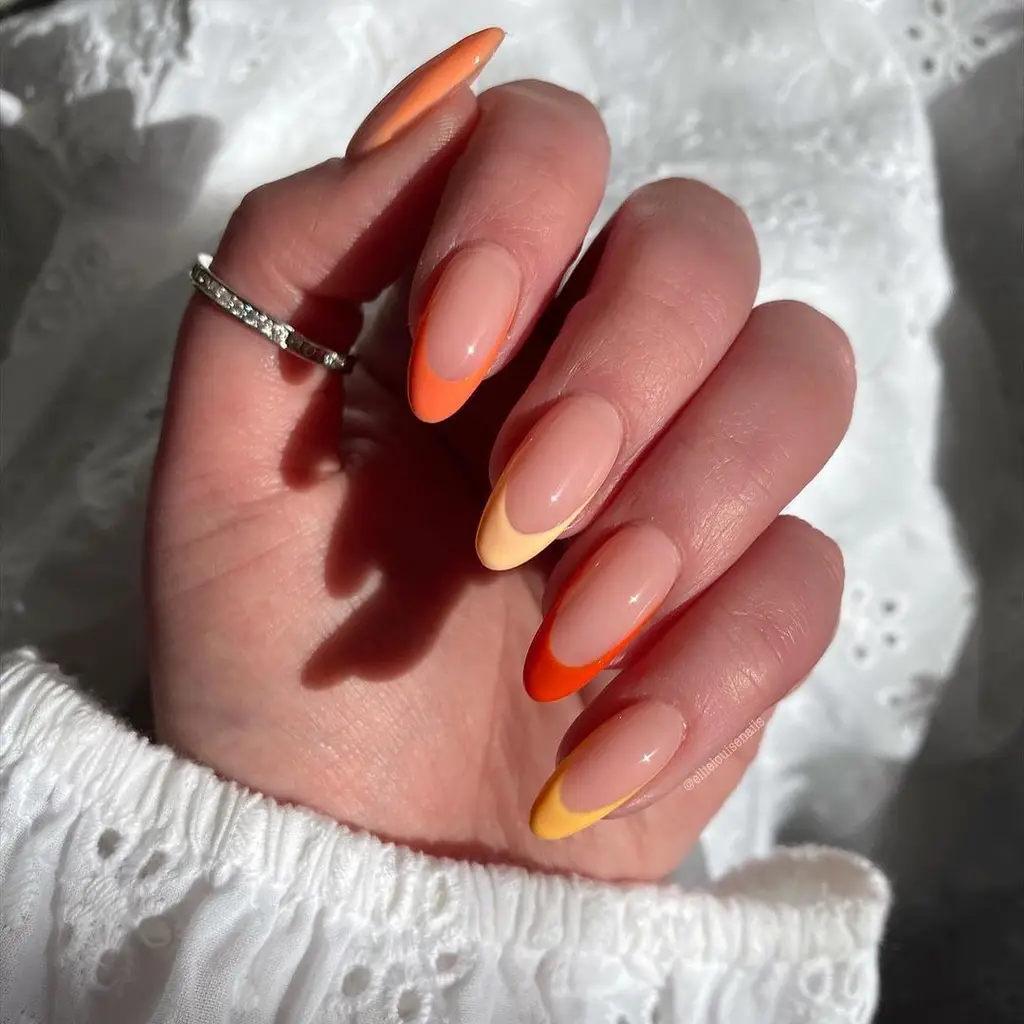 Summer Flame June Nails