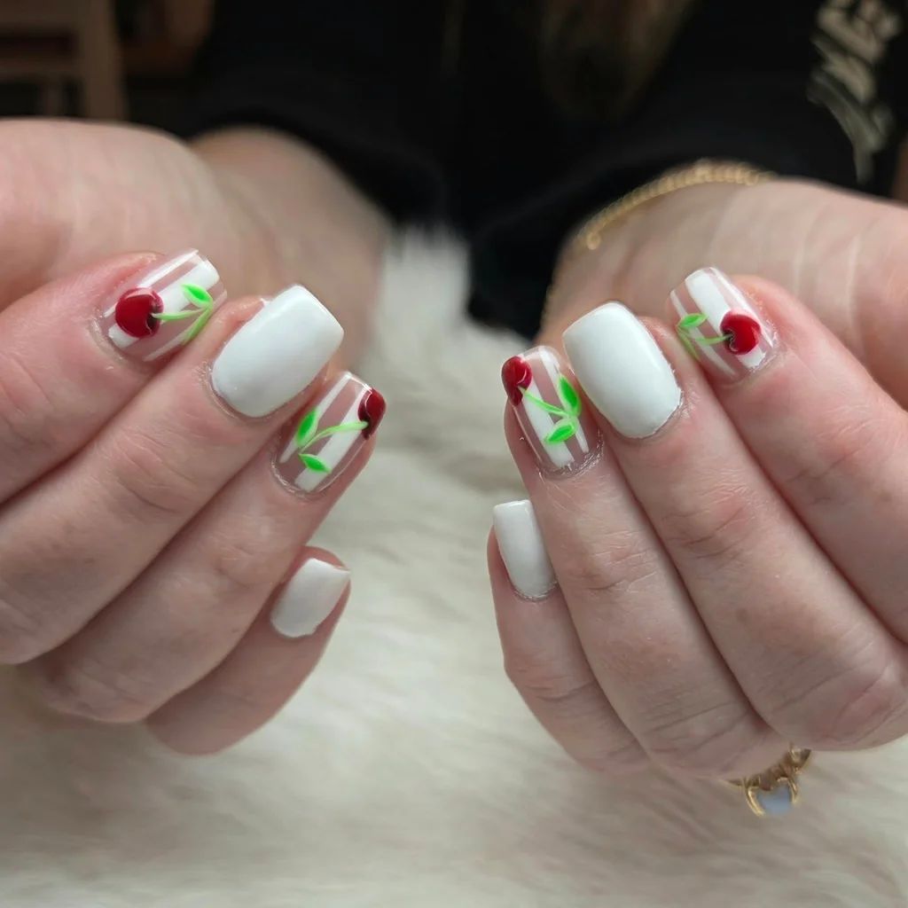 Cherry Pop Summer Nails