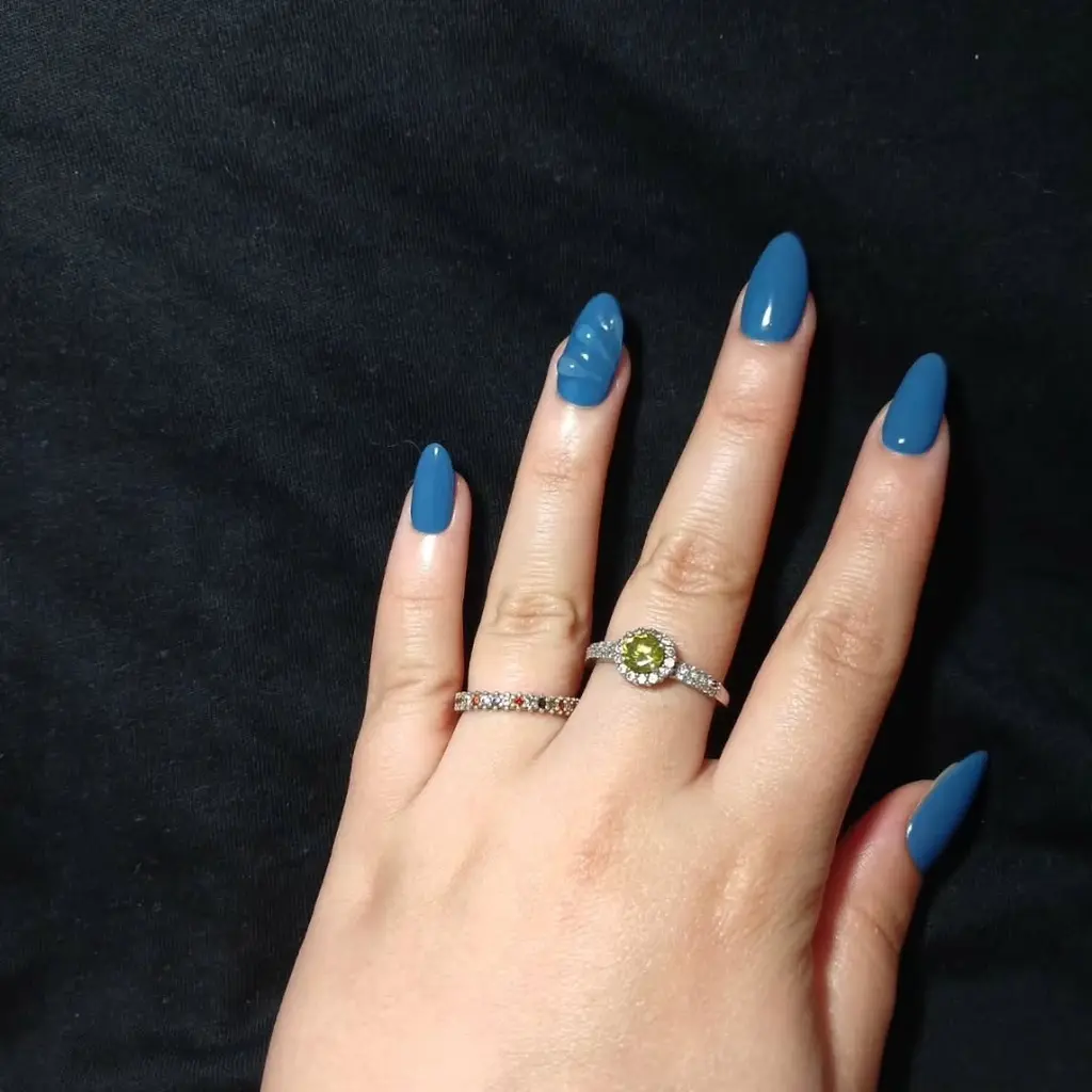 Bold Blue Summer Nails