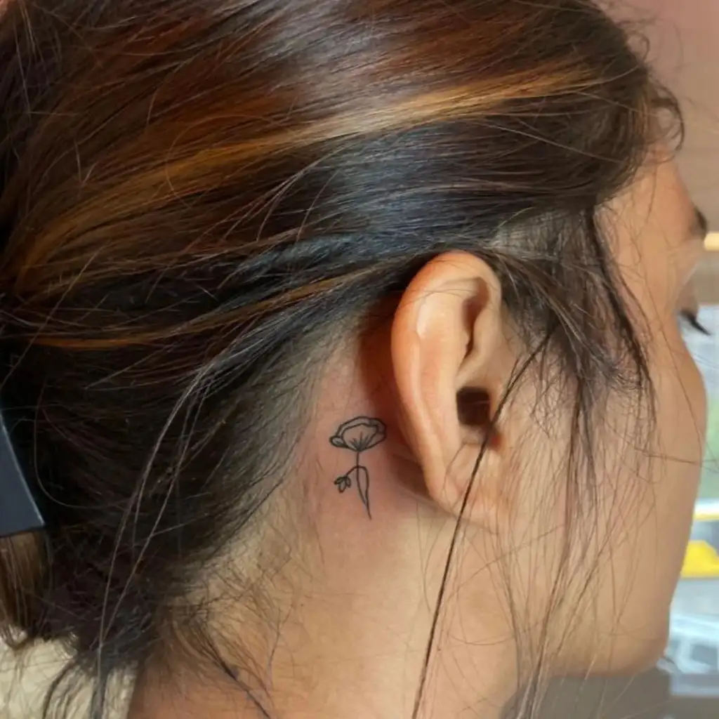 Tiny Neck Tattoo Women