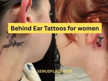 Behind Ear Tattoos for Women