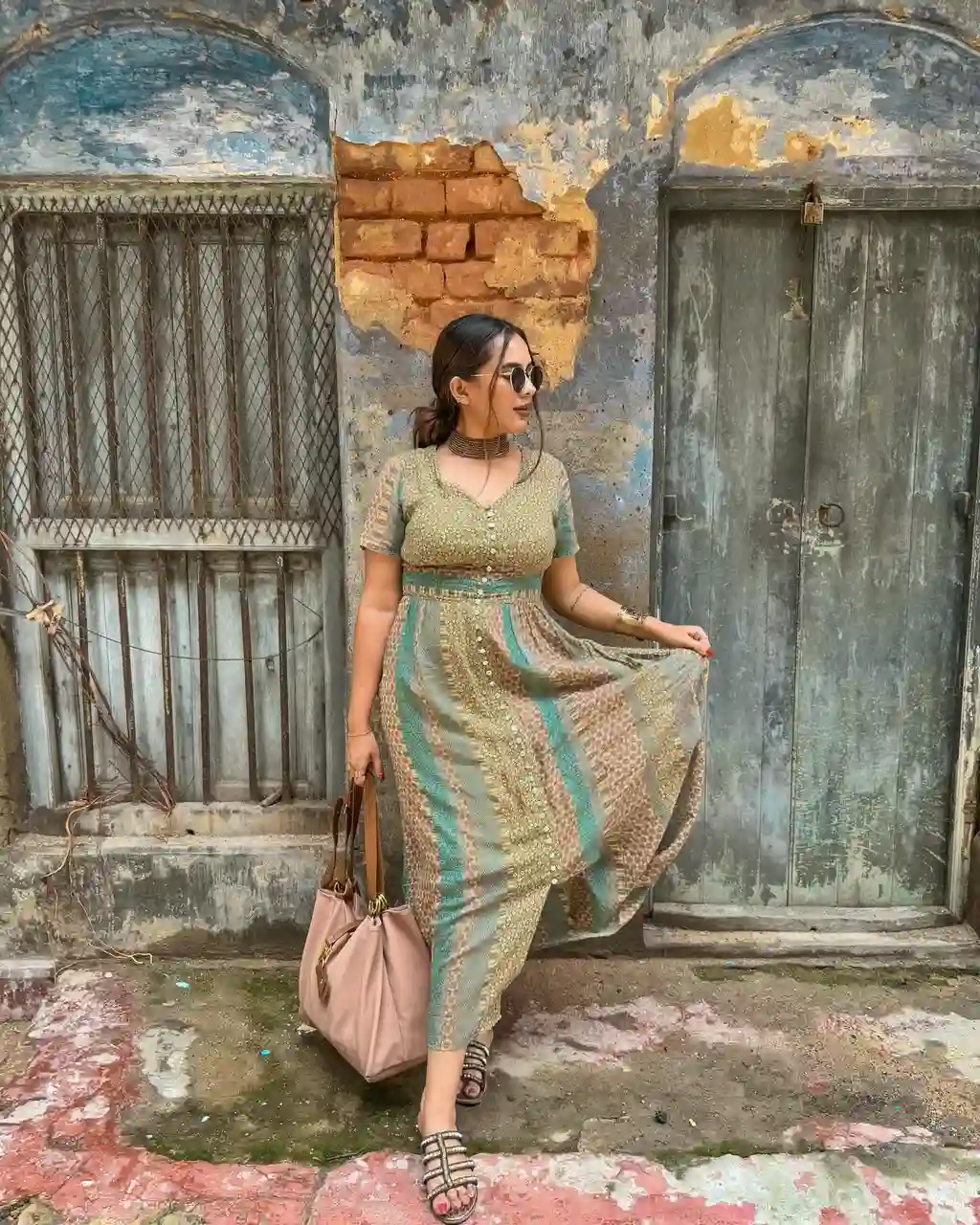 Vintage Vibe Boho Maxi Dress