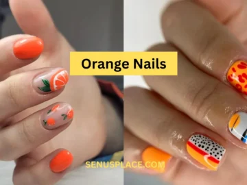 Orange Nails