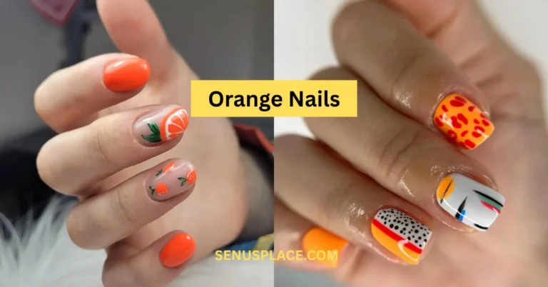 Orange Nails