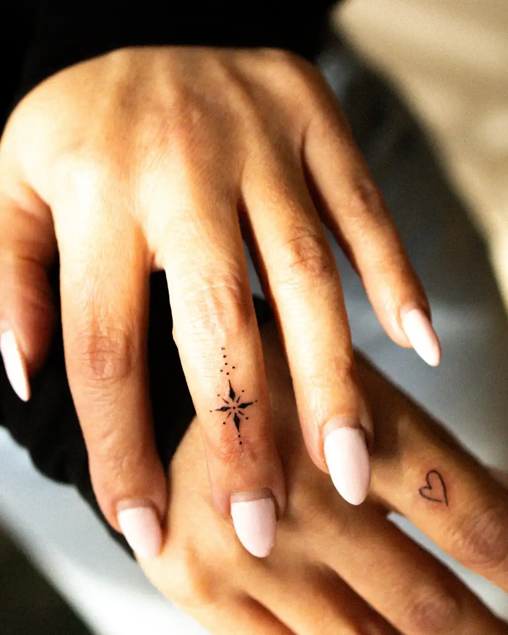 Star Finger Tattoos for Women
