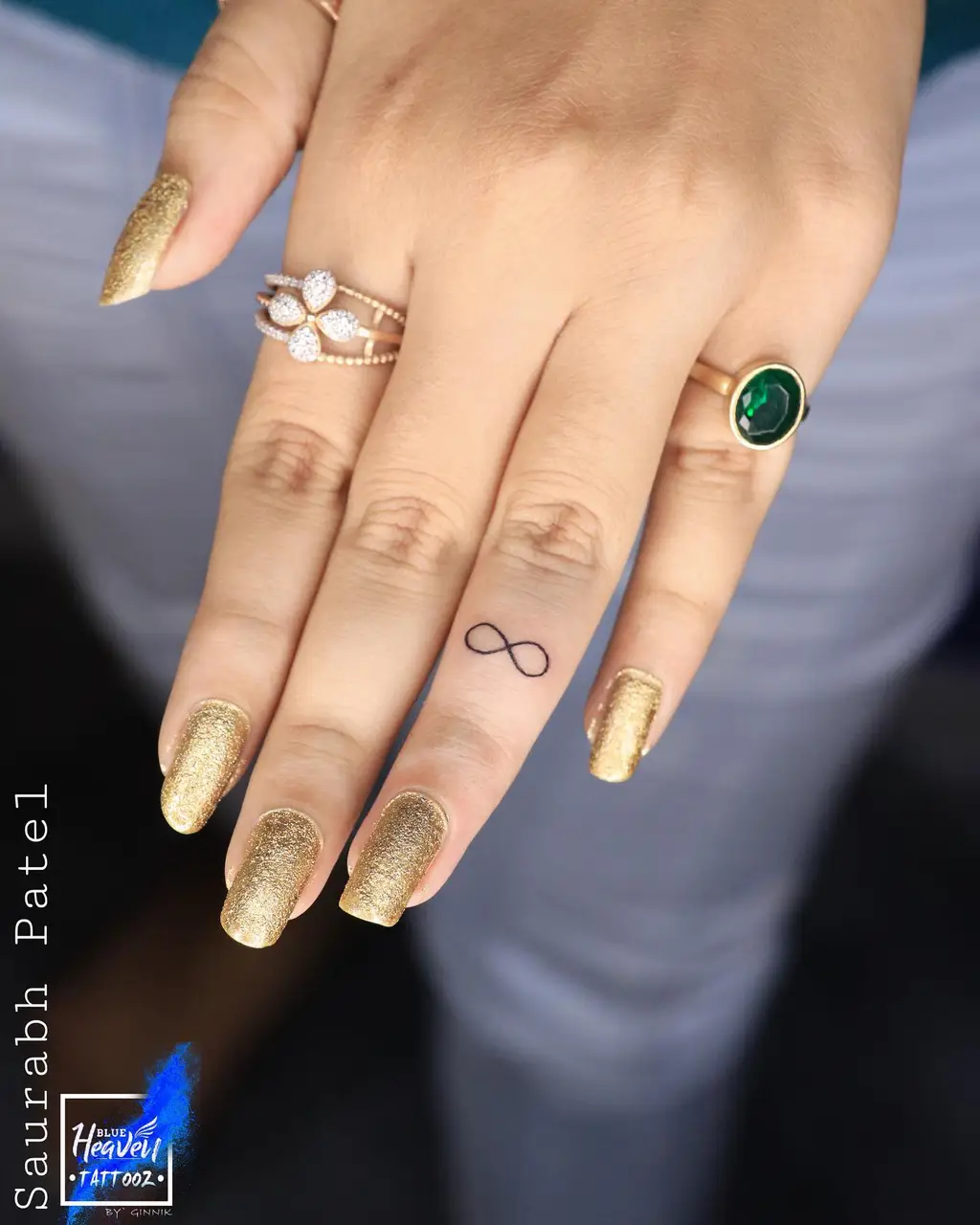 Infinity Finger Tattoos for Women