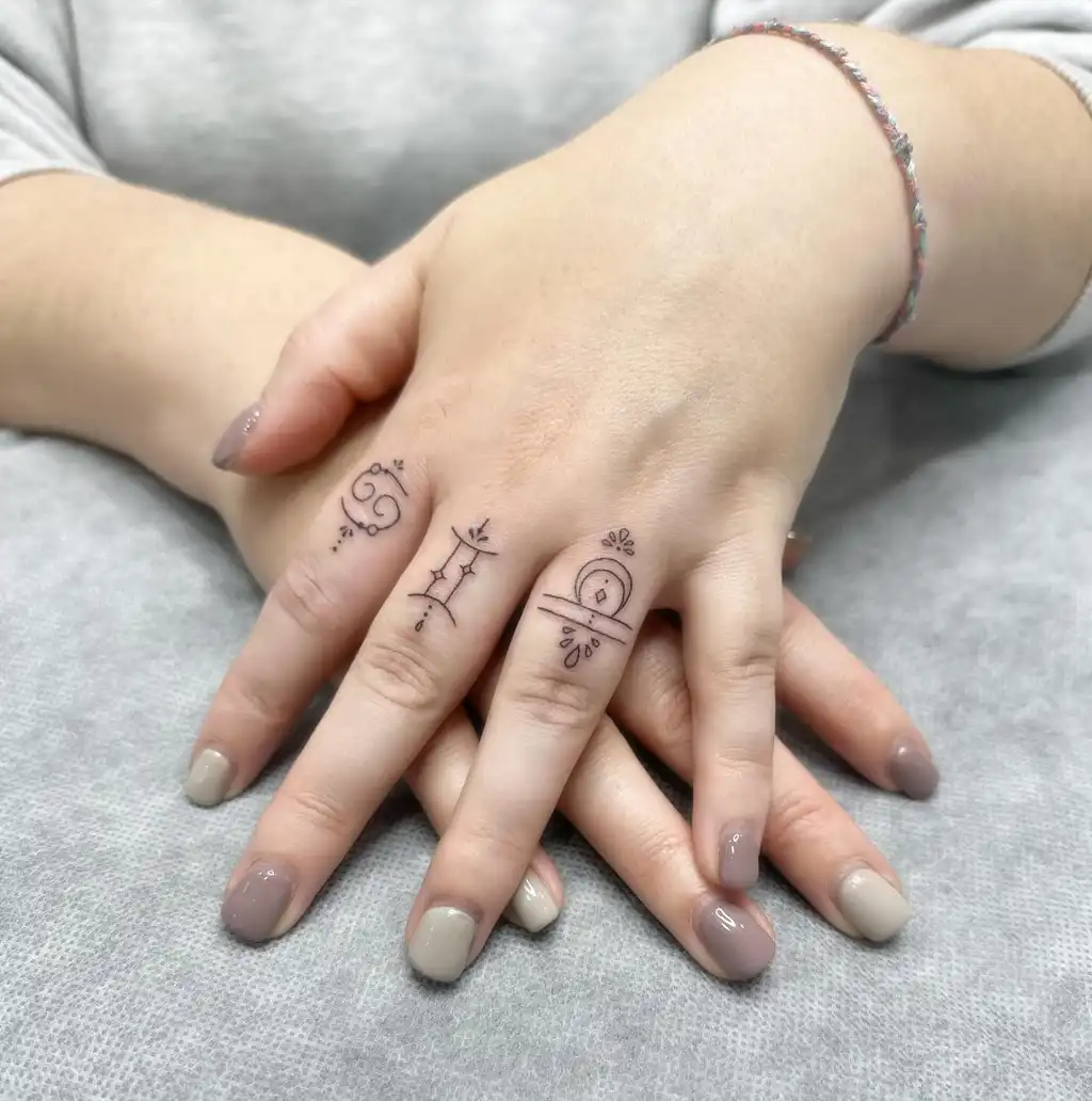 Symbolic Finger Tattoos for Women
