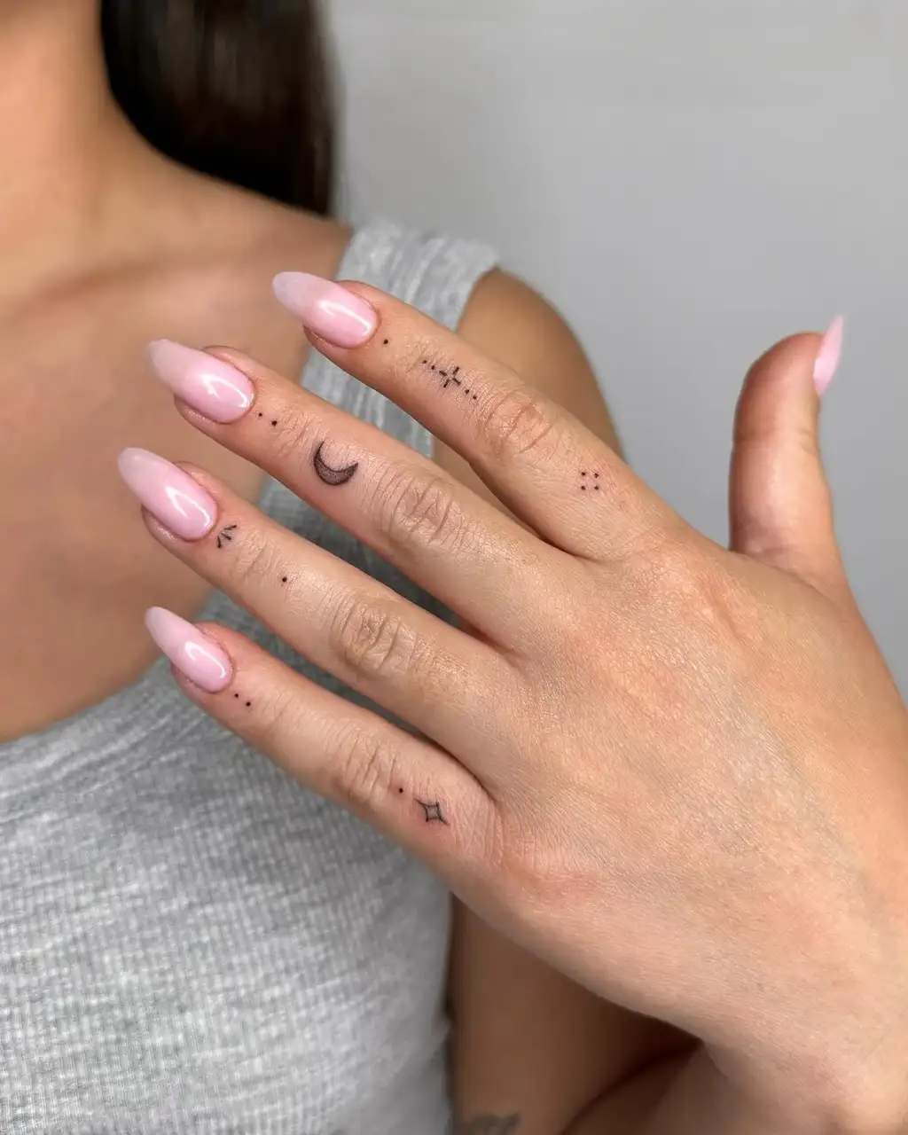 Celestial Finger Tattoos for Women