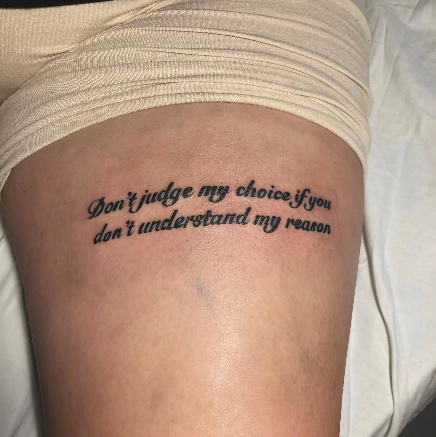 Confidence Quote Tattoo for Women