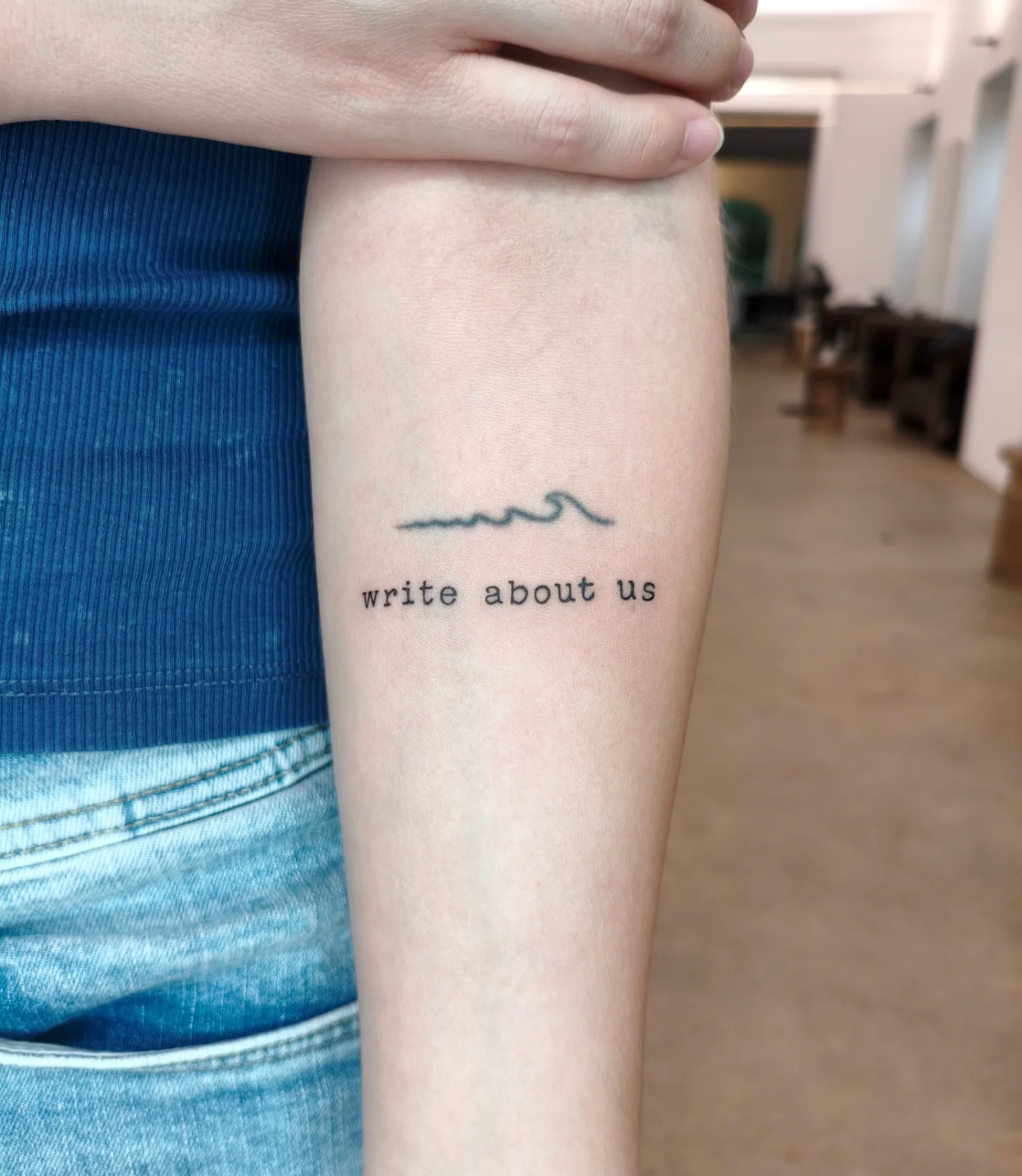 Minimal Quote Tattoo for Women