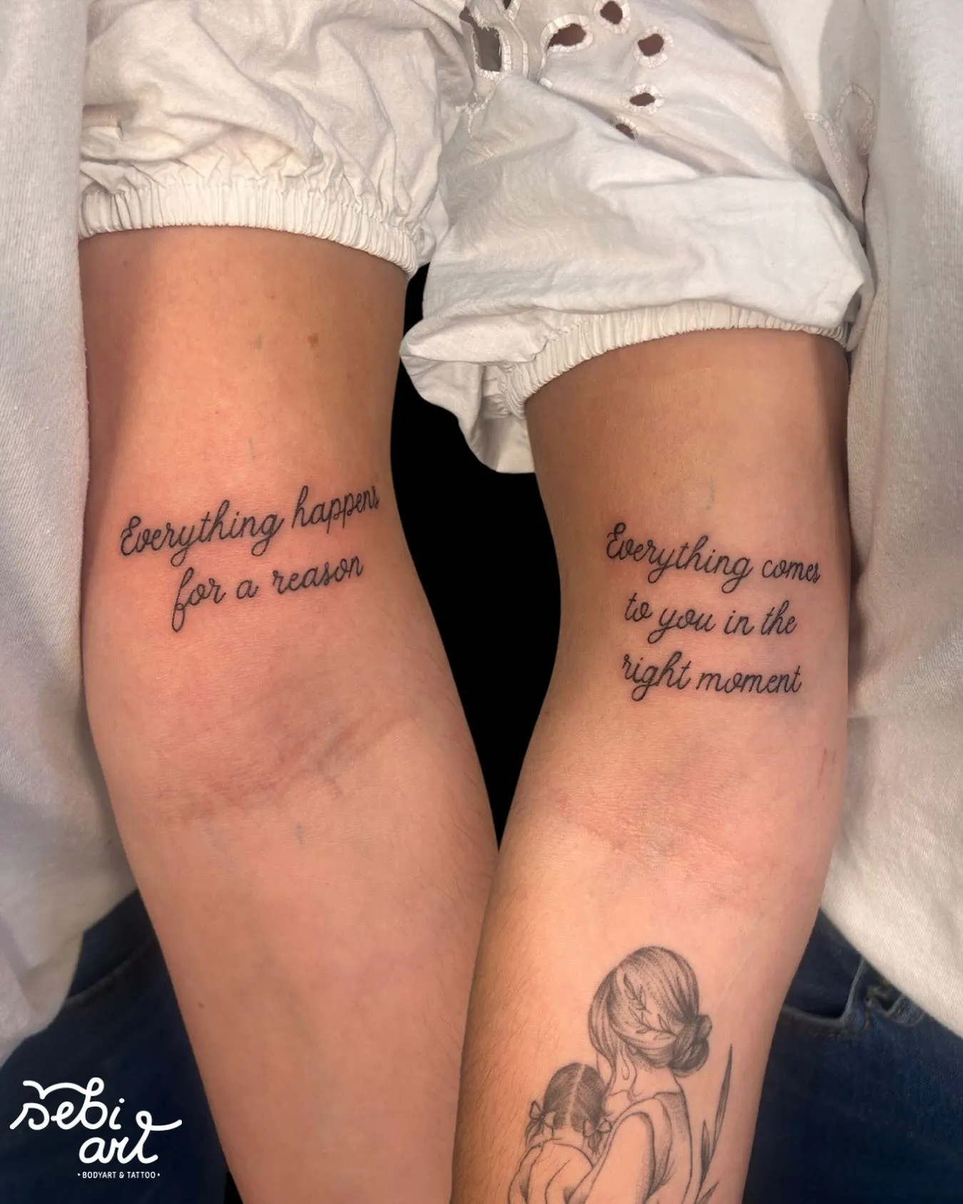 Matching Quote Tattoos for Women