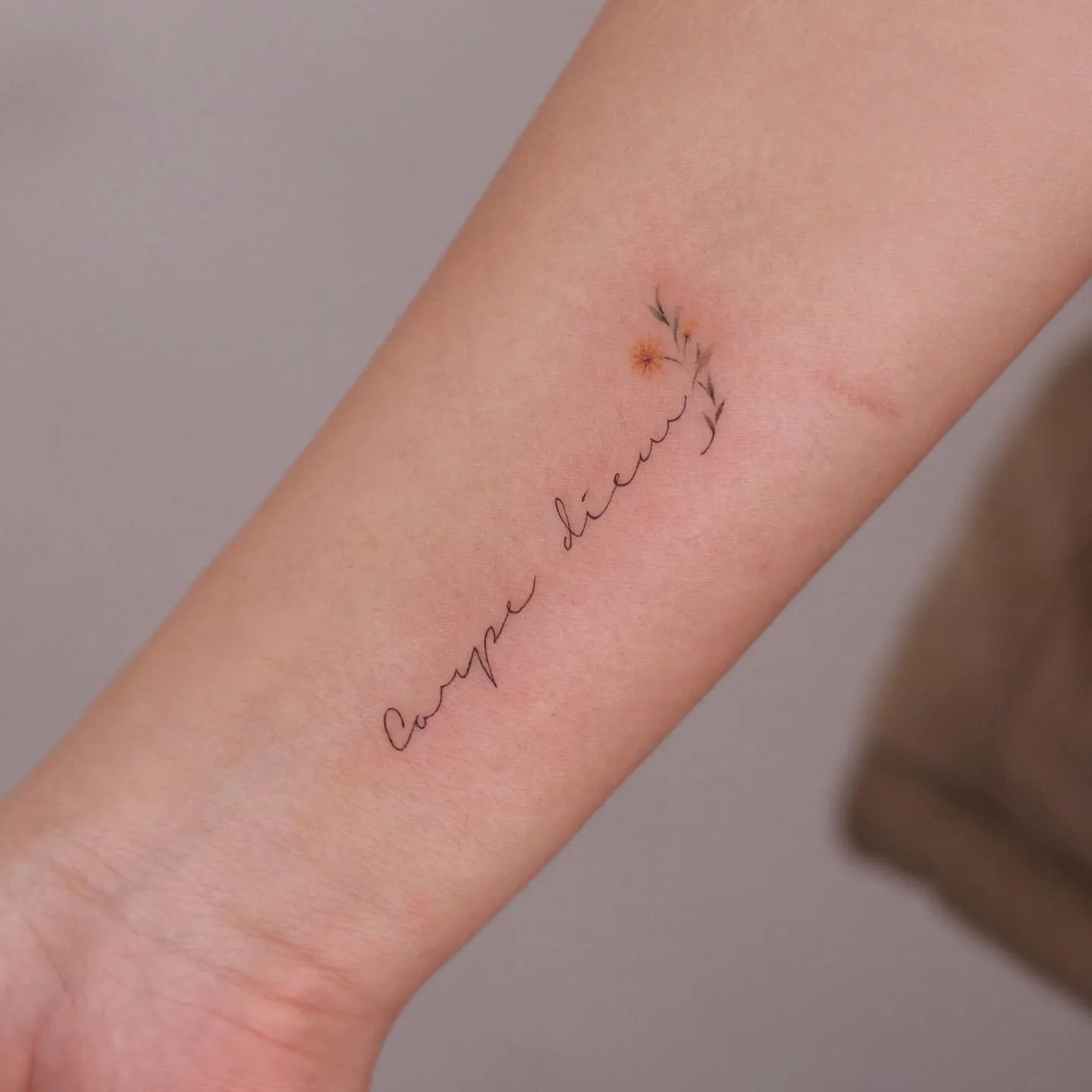 Elegant Quote Tattoo for Women