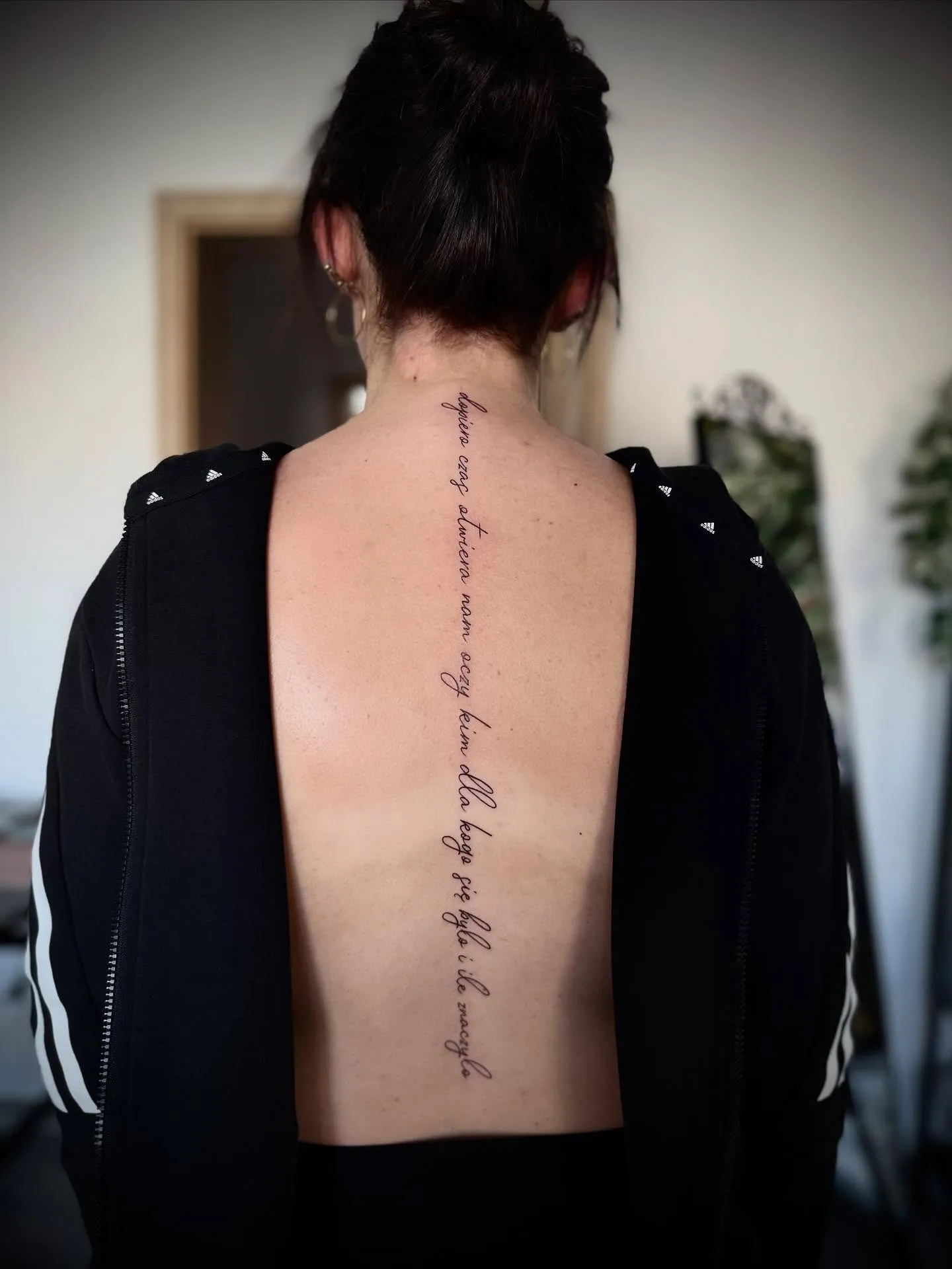 Vertical Quote Tattoo for Women