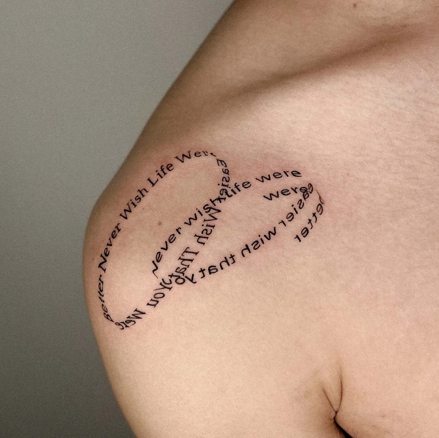Creative Quote Tattoo for Women