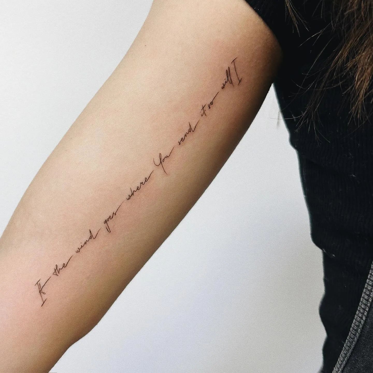 Inspirational Script Tattoo for Women